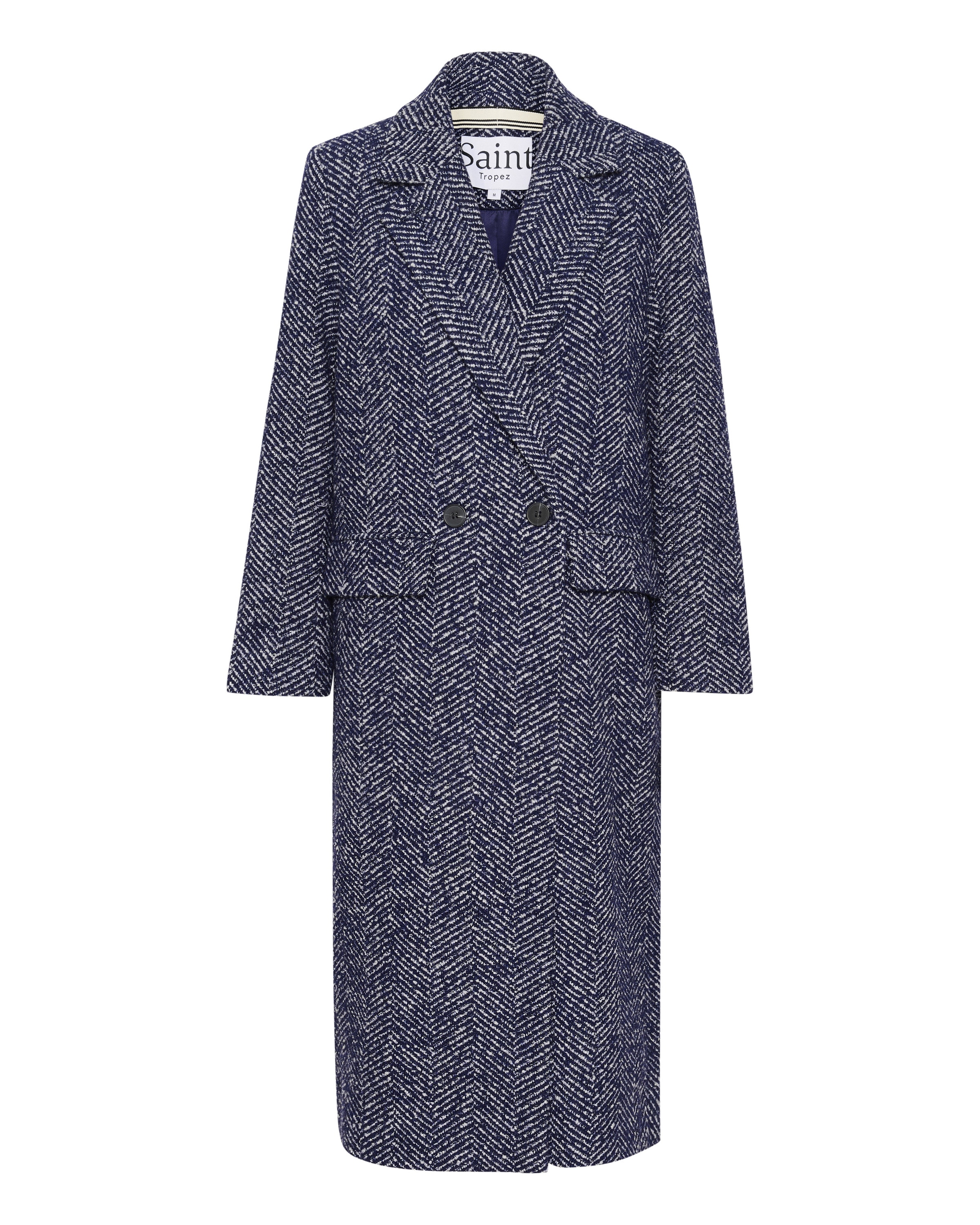 Manteau mi-saison 'Lenette' SAINT TROPEZ en bleu : devant