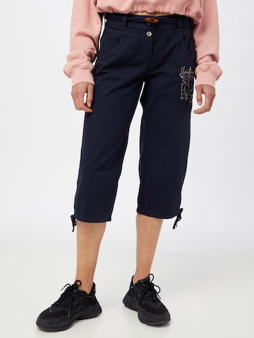 Soccx Regular Broek in Blauw: voorkant