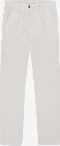 Scalpers Regular Pleat-Front Pants in Beige: front