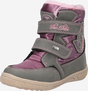TOM TAILOR Snow Boots in Grey: front