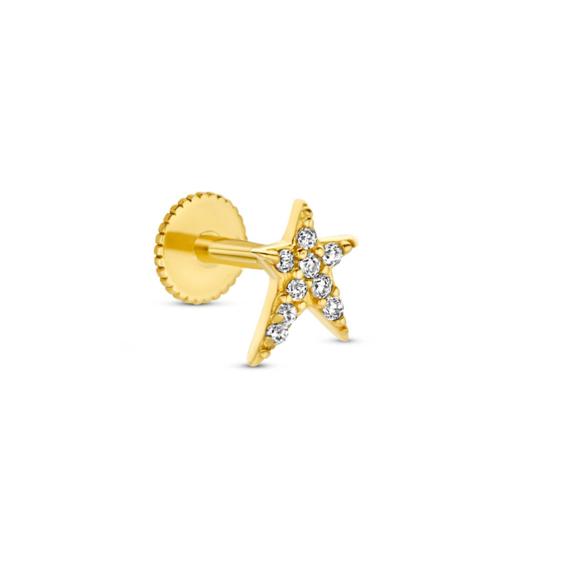 Beloro Jewels Earrings in Gold: front
