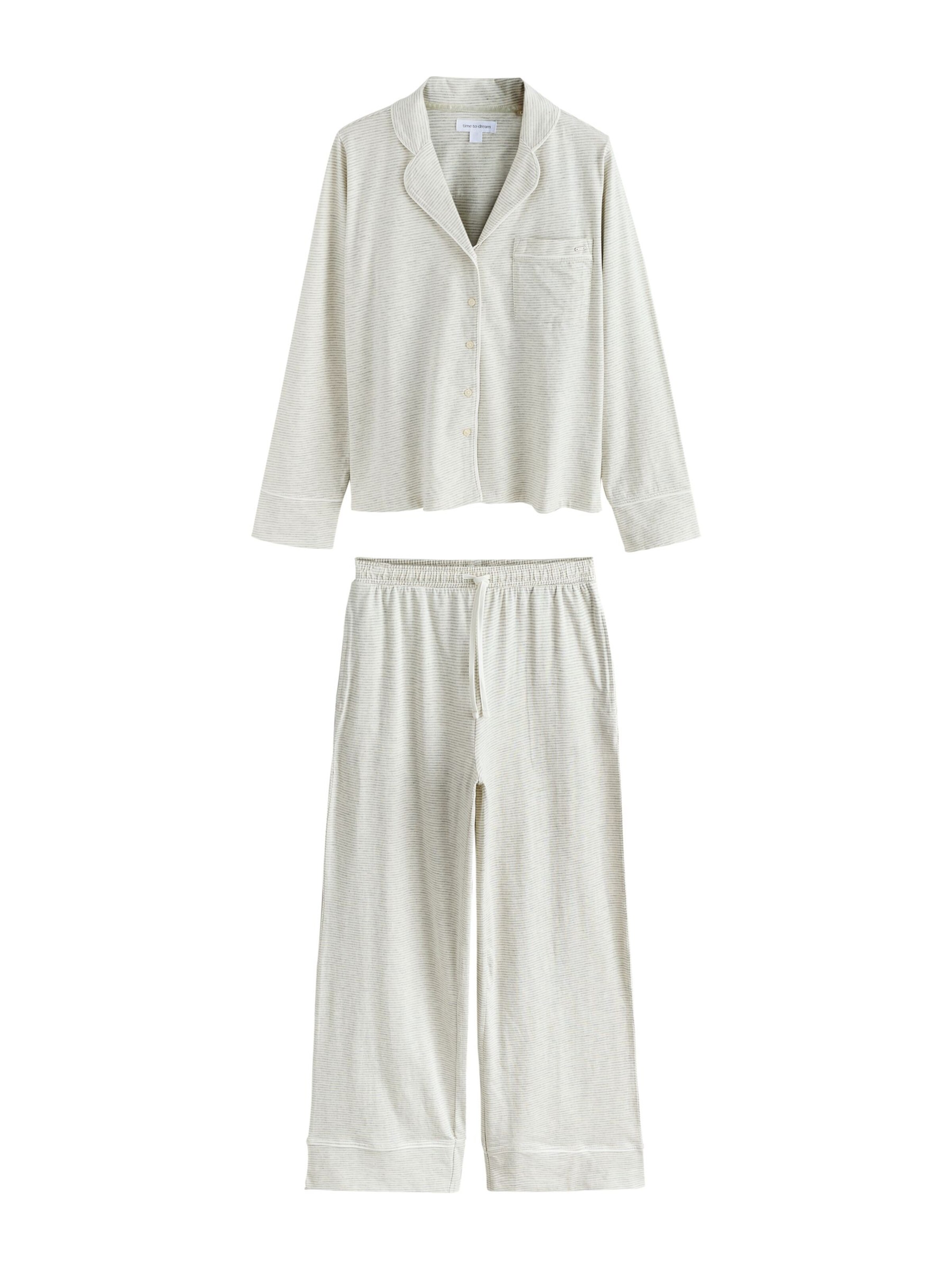 Next Pyjama en XXS/Petite en gris / gris clair, Vue avec produit