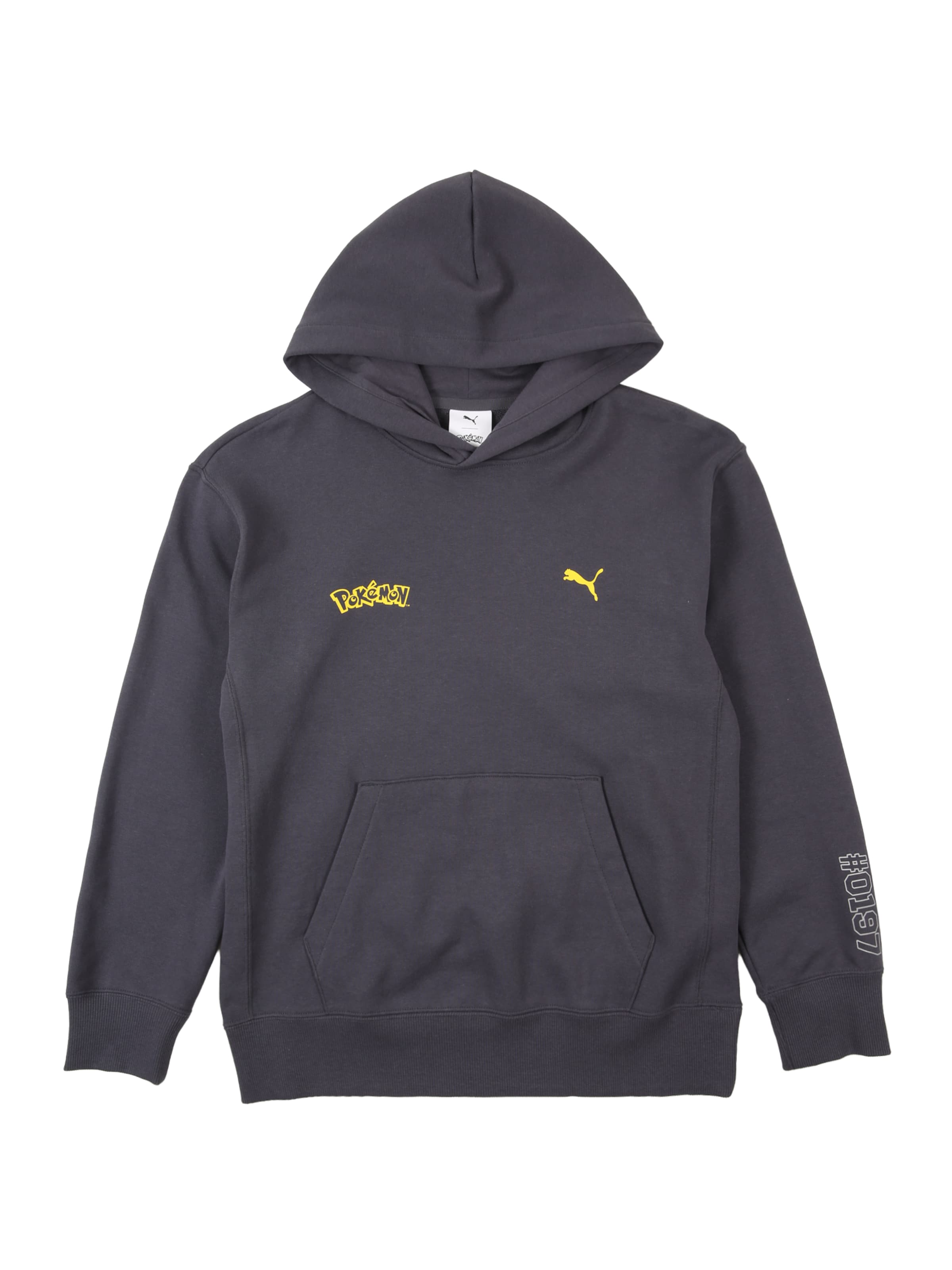 PUMA Свитшот 'PUMA X POKEMON' в Серый: спереди