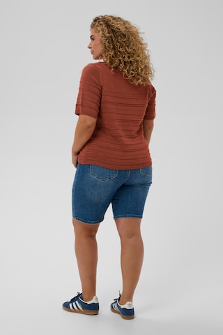 Pull-over 'KCmelia' KAFFE CURVE en marron