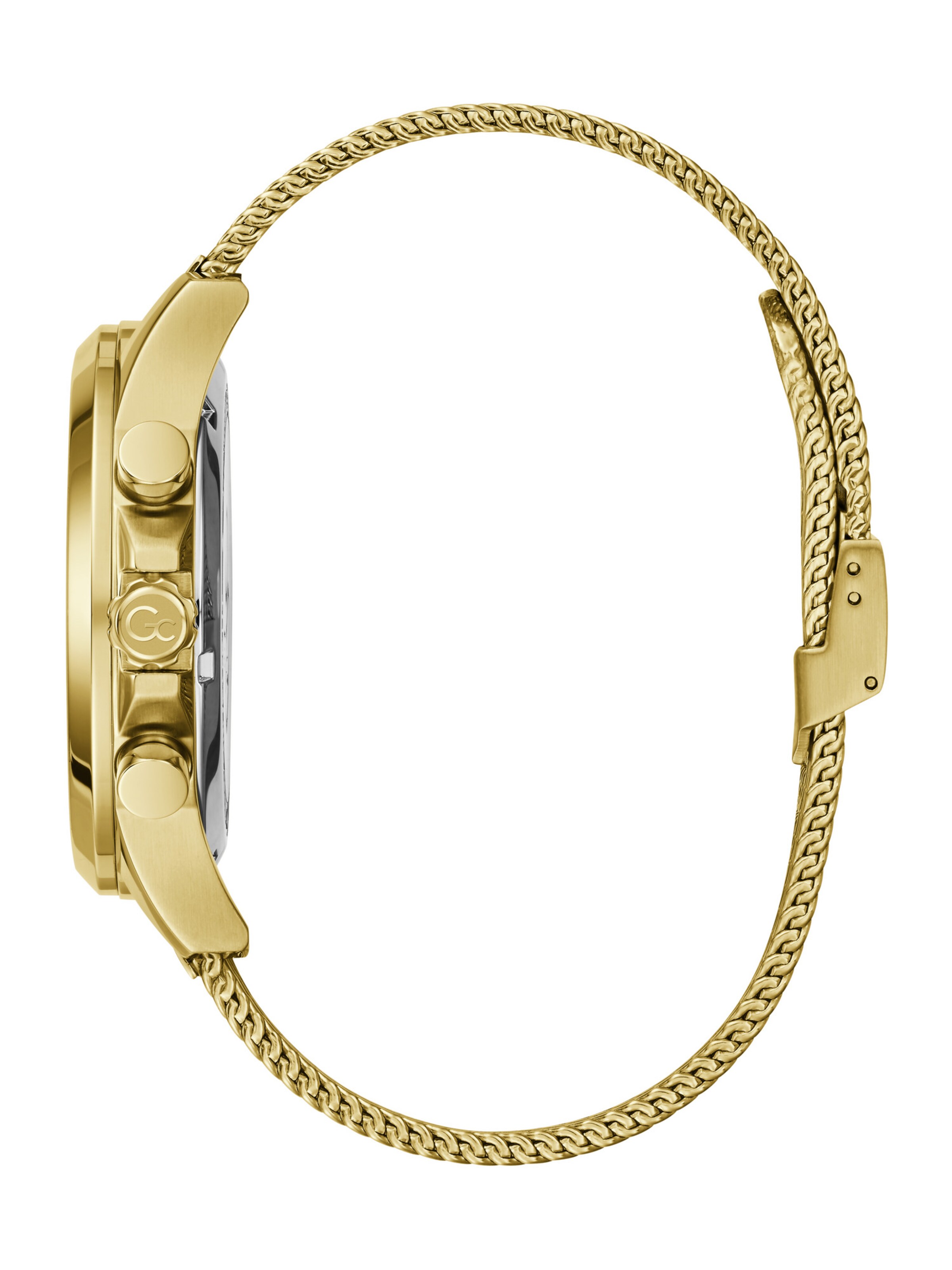 Montre à affichage analogique Gc en or