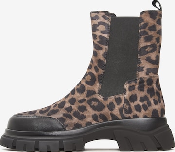 Chelsea Boots CESARE GASPARI en marron : devant