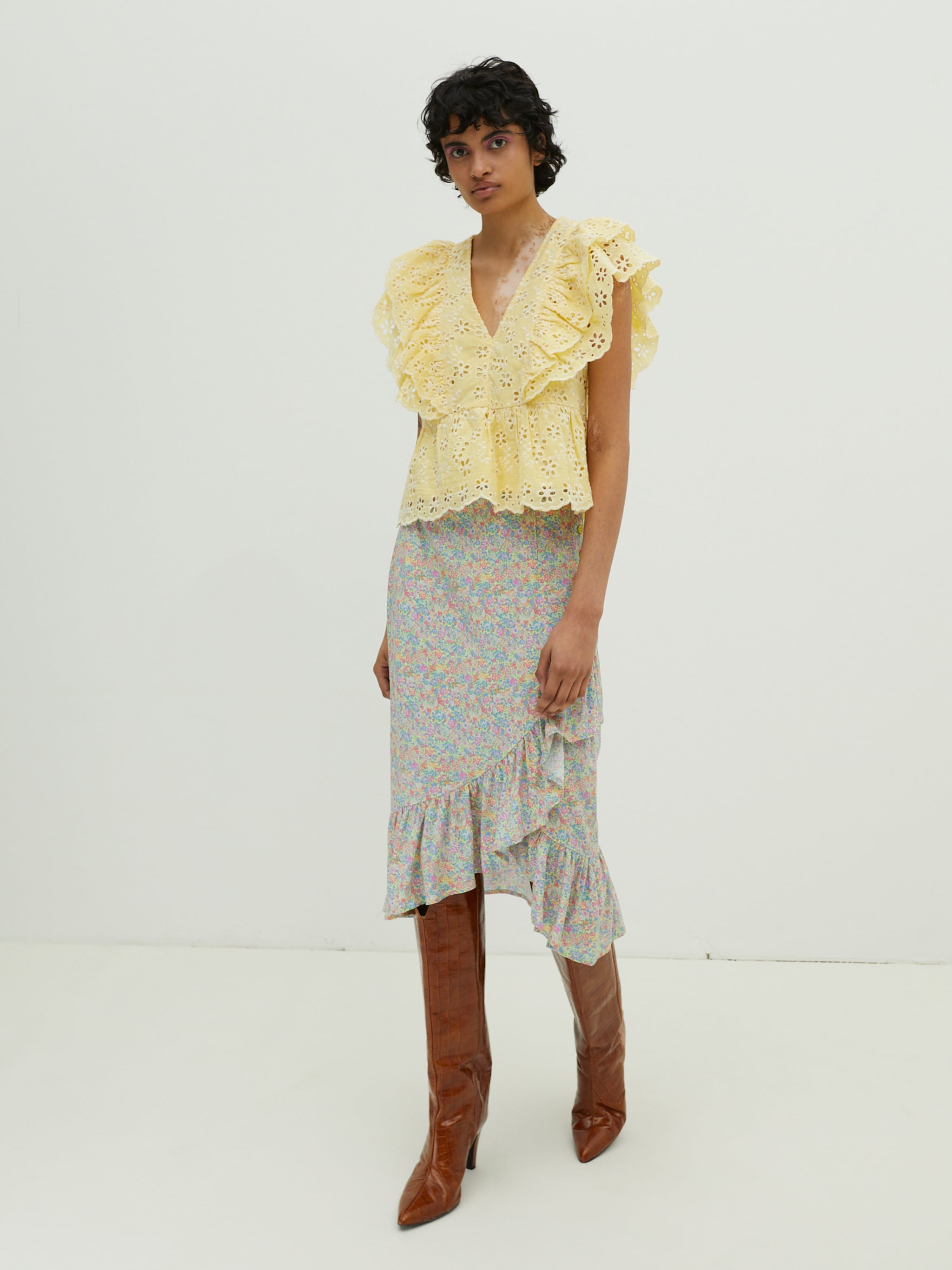 EDITED Produkte Bluse 'Elizabeth' gelb