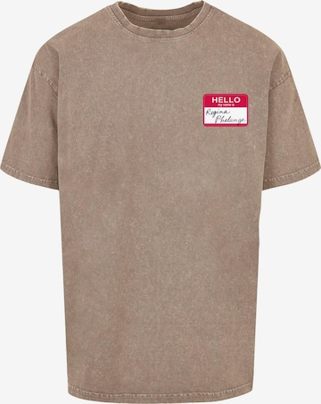 ABSOLUTE CULT Shirt 'Friends - Regina Phalange Tag' in Beige: voorkant