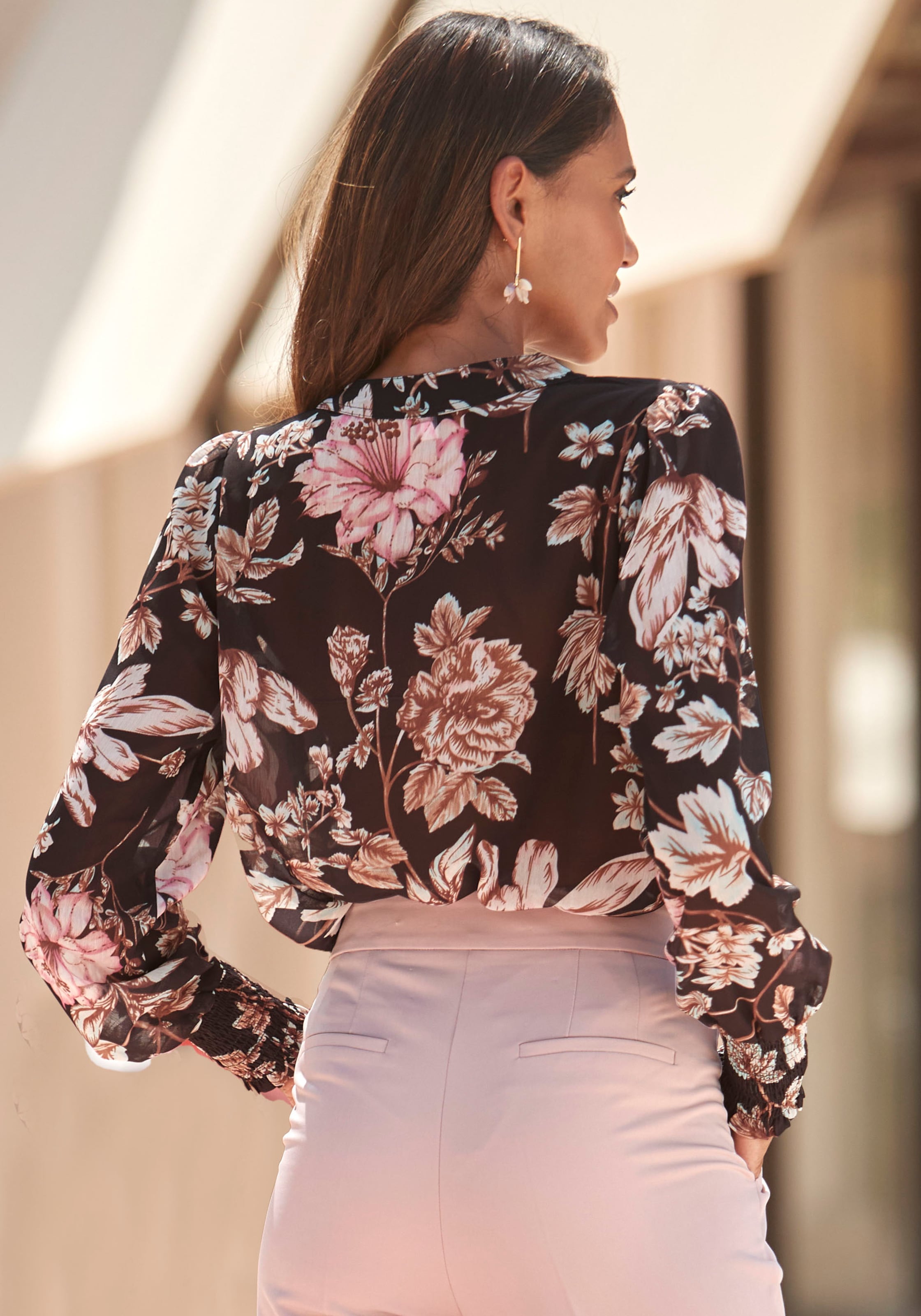 vintage chiffon blouse