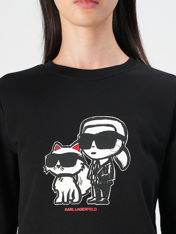 Karl Lagerfeld Μπλούζα φούτερ 'Ikon' σε μαύρο