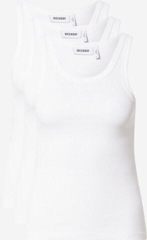 WEEKDAY Top in Weiß: predná strana