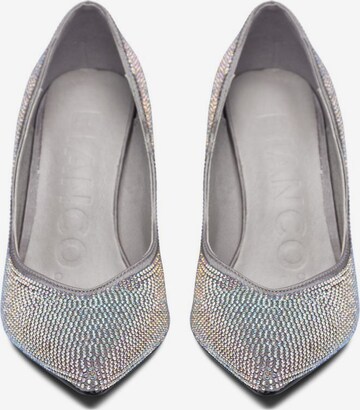 Bianco Pumps 'LUXE' in Silver