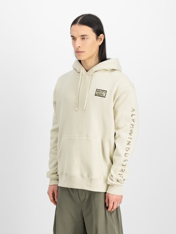 ALPHA INDUSTRIES Свитшот в Бежевый: спереди