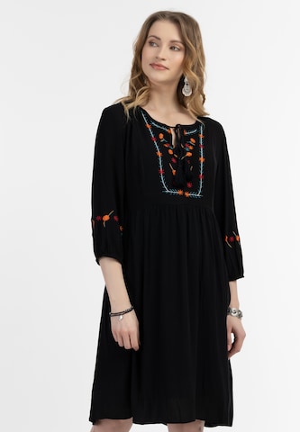 usha FESTIVAL Dress in Black: front