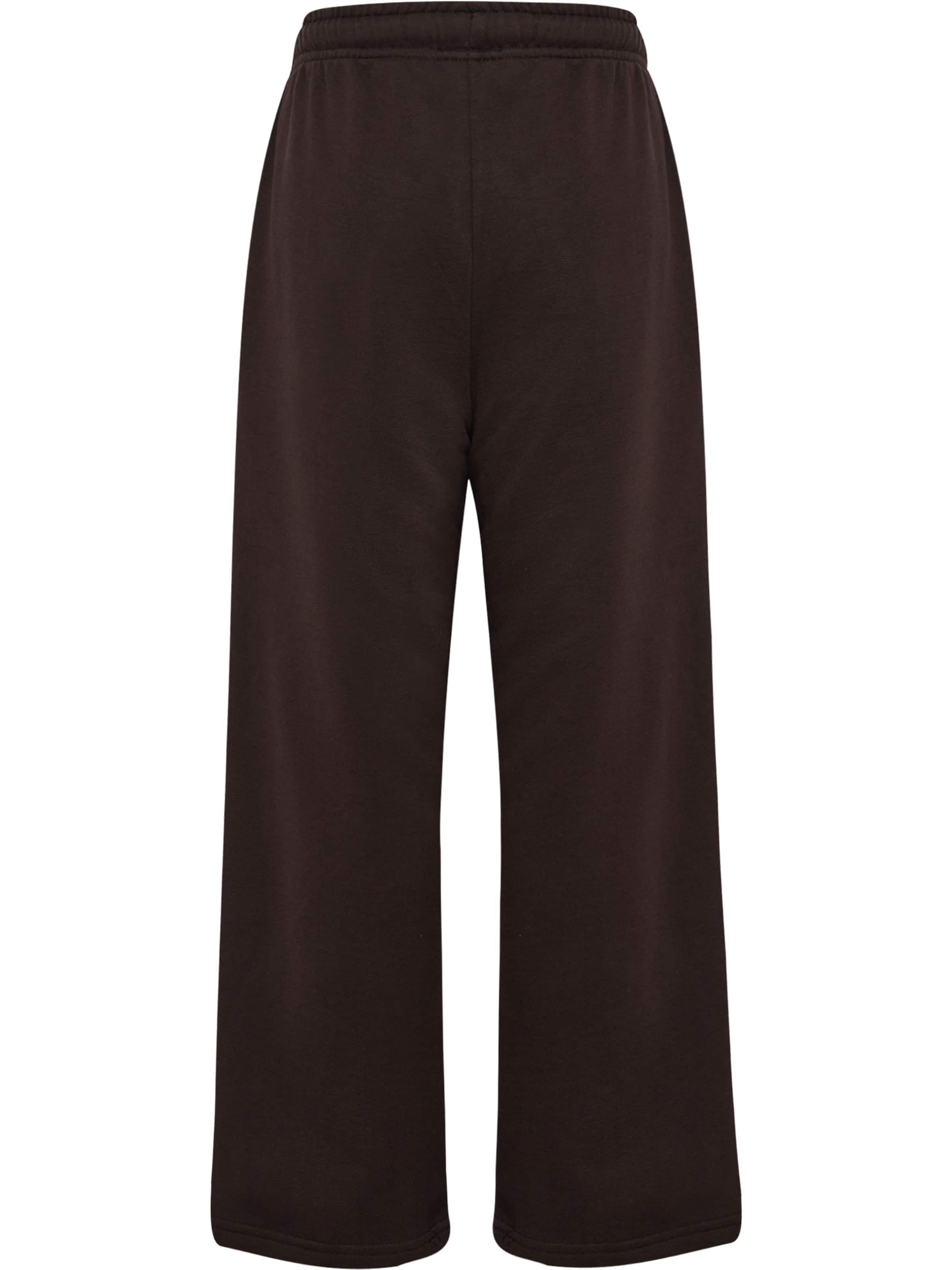 Hummel Wide leg Trousers 'Jump' in Brown