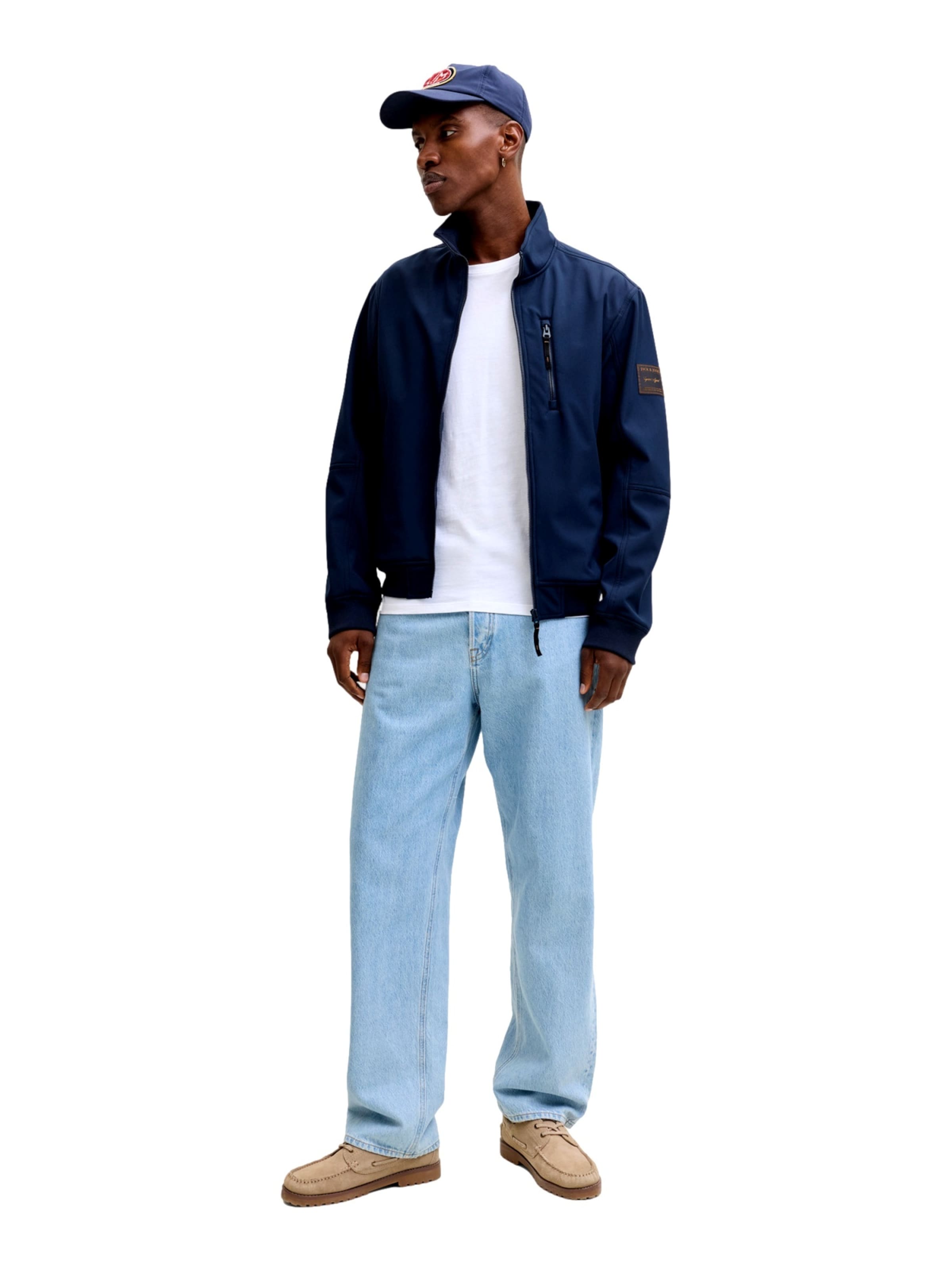 JACK & JONES Prehodna jakna 'JJEParker' | modra barva