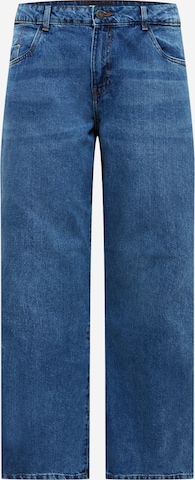 Noisy May Curve Wide leg Jeans 'AMANDA' in Blauw: voorkant