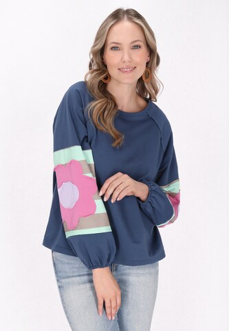 Sweat-shirt usha FESTIVAL en bleu : devant