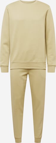 BURTON MENSWEAR LONDON Juoksupuku värissä beige: edessä