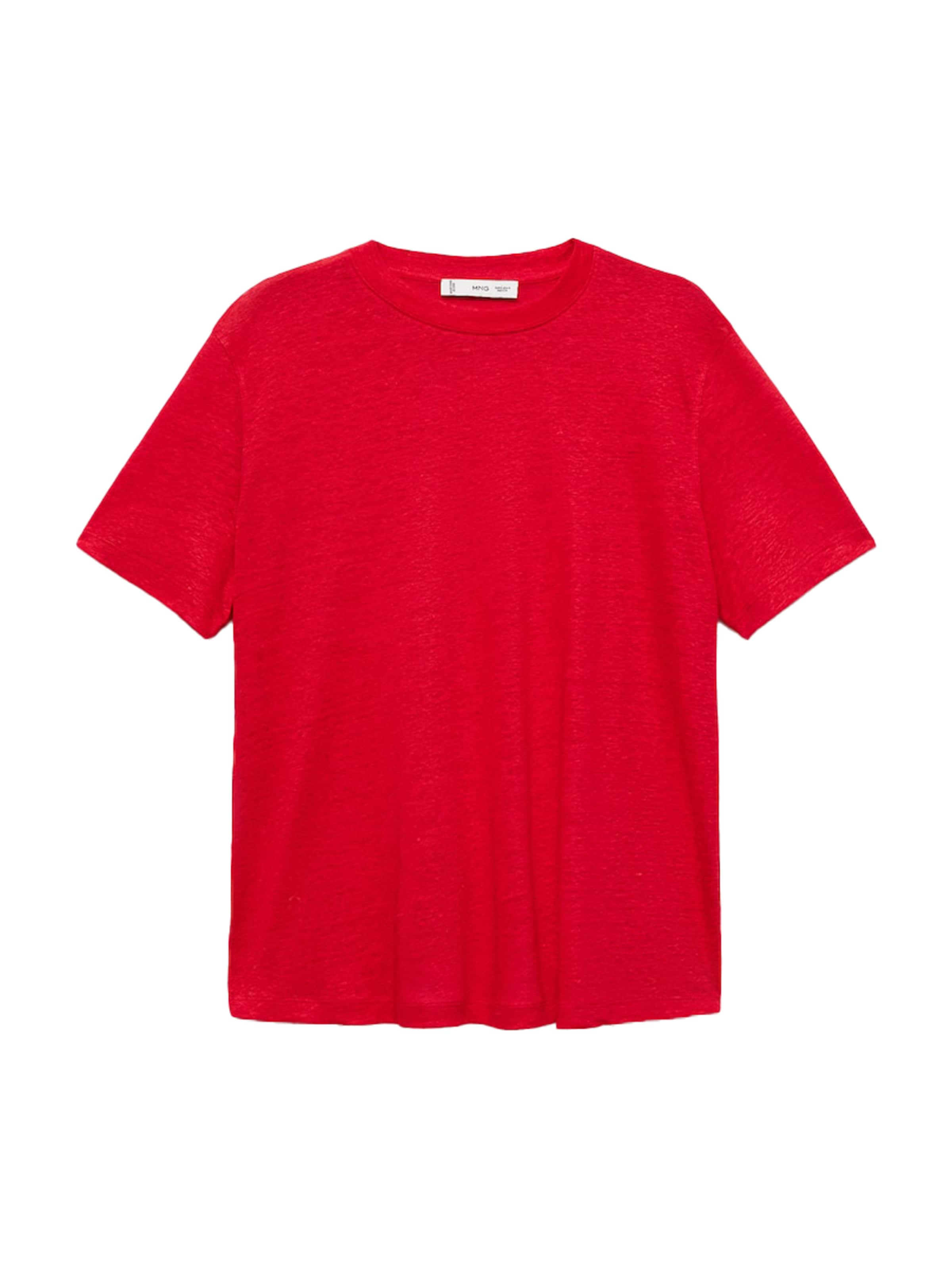 MANGO Koszulka 'LENU' w kolorze czerwony: przód
