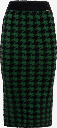 Fustă Influencer pe verde / negru, Vizualizare produs
