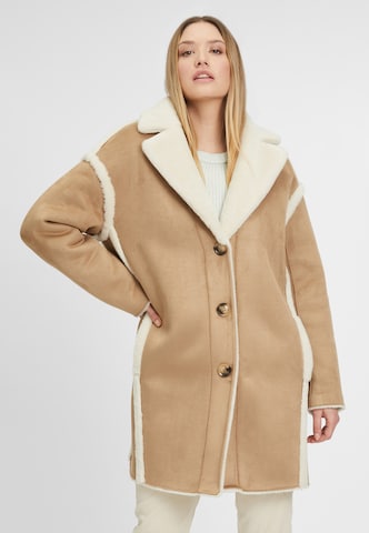RINO & PELLE Winter Coat 'Janneke' in Brown: front