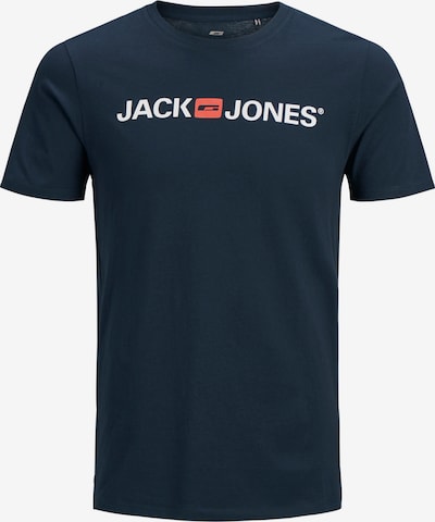 JACK & JONES Majica 'Essentials' u tamno plava / narančasta / bijela, Pregled proizvoda
