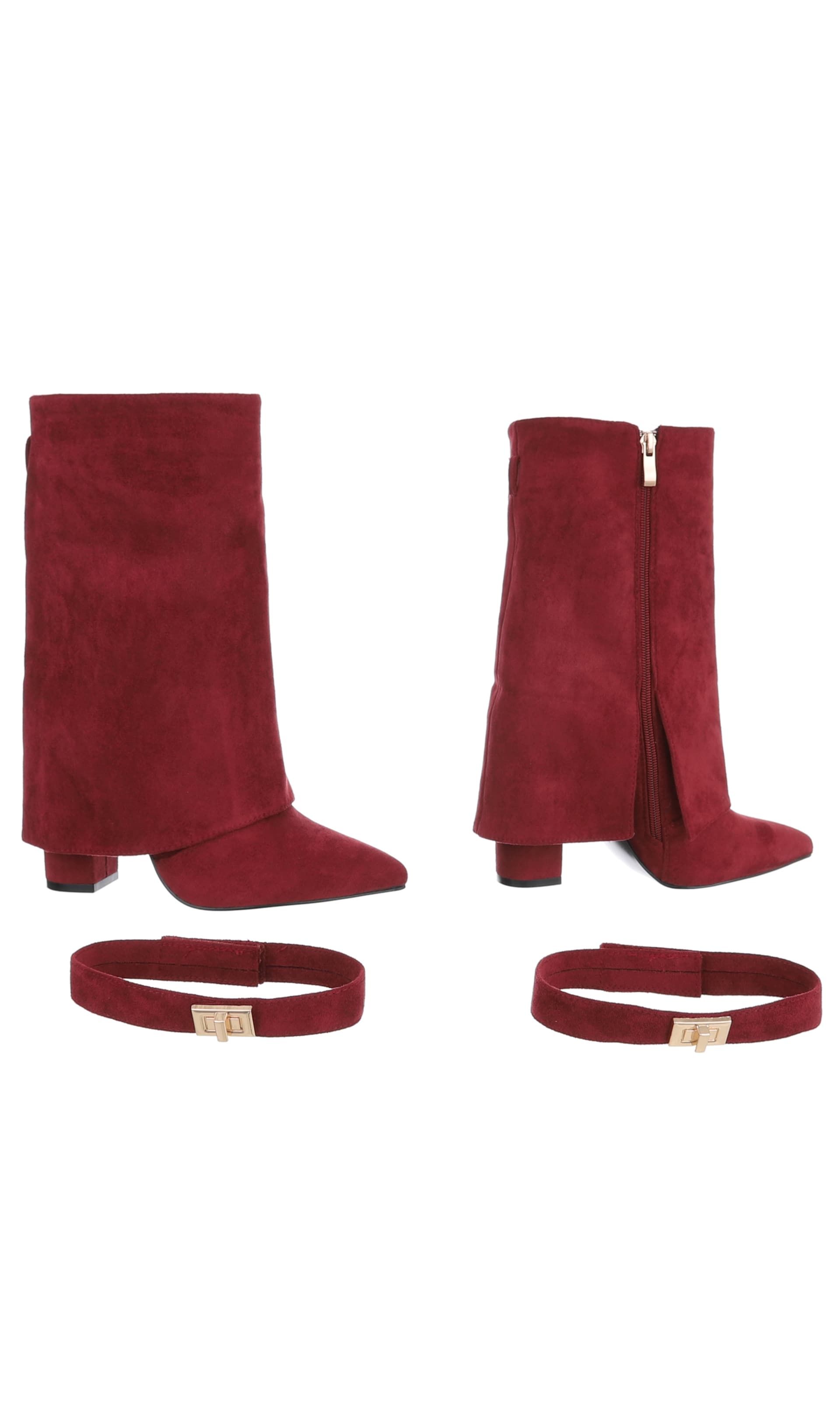 Ital-Design Stiefel in Rot