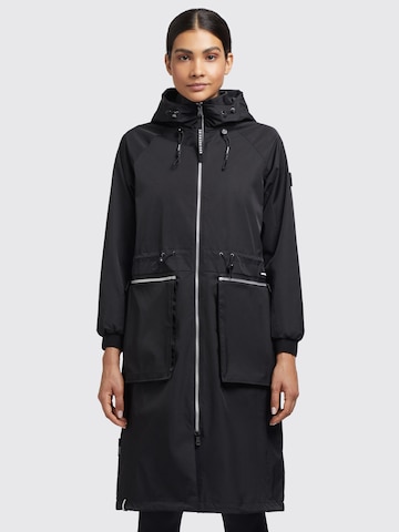 khujo Between-seasons coat 'Paxi' in Black: front