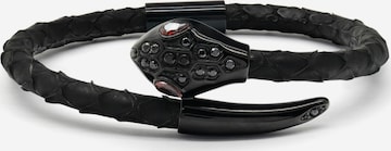 GT Collection Armband 'Snake Head' in Zwart: voorkant