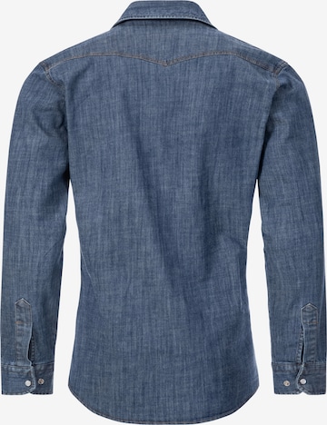 Rock Creek Slim Fit Hemd in Blau