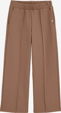 WE Fashion Wide Leg Housut värissä ruskea: etupuoli