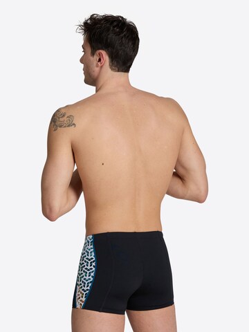 ARENA Athletic Swim Trunks 'PLANET WATER' in Black