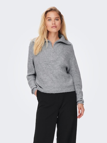 ONLY Sweater 'BAKER' in Grey: front