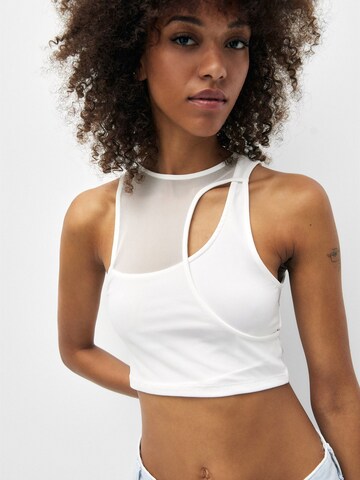 Pull&Bear Top – bílá