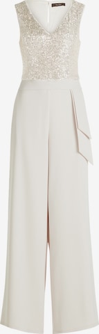 Tuta jumpsuit di Vera Mont in beige: frontale