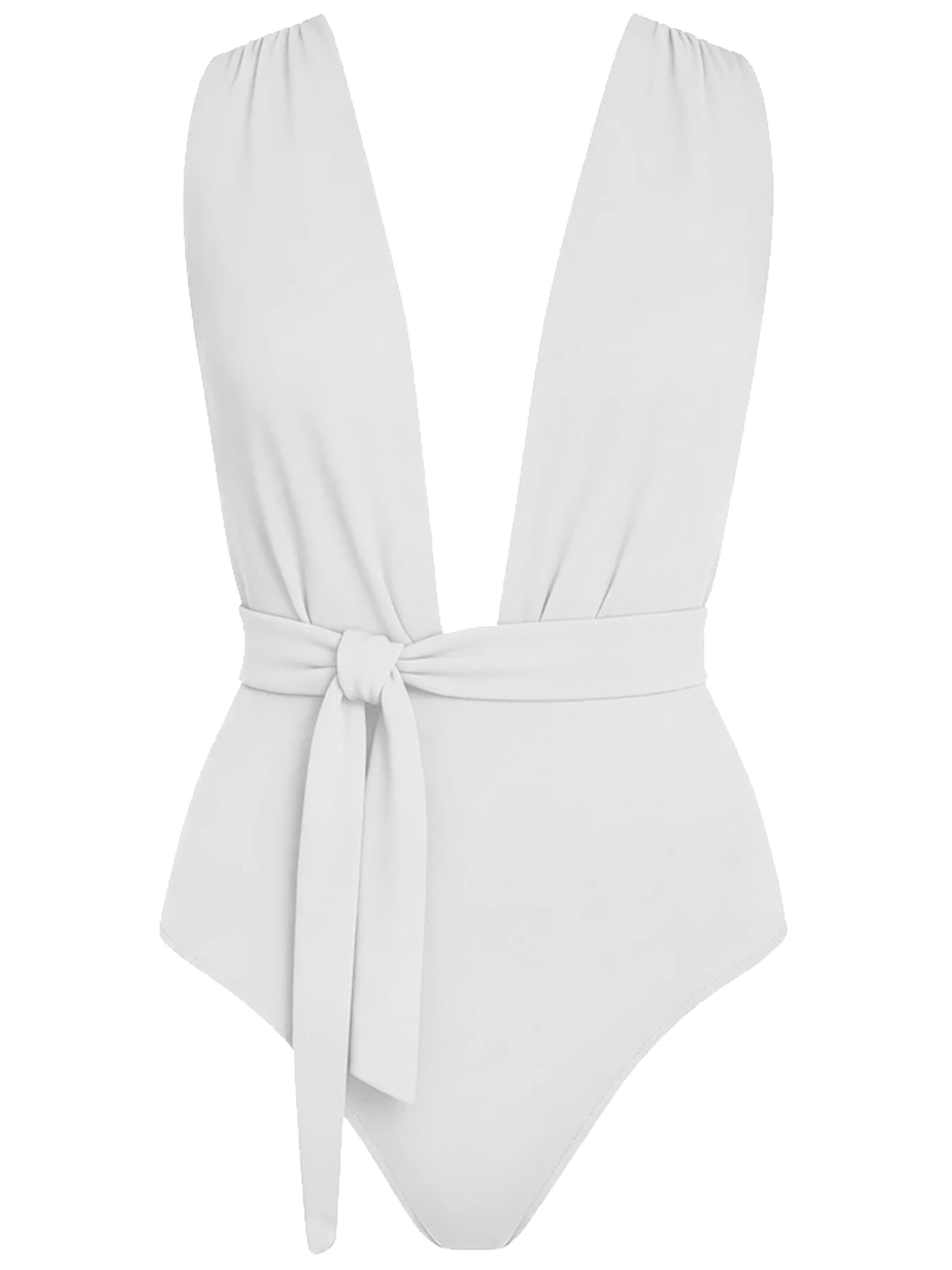 SEA ME SWIM Badeanzug 'MALDIVES'‌‌‌ in weiß, Produktansicht