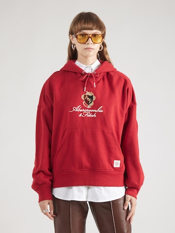 Abercrombie & Fitch Sweatshirt 'CLASSIC SUNDAY' in Red: front