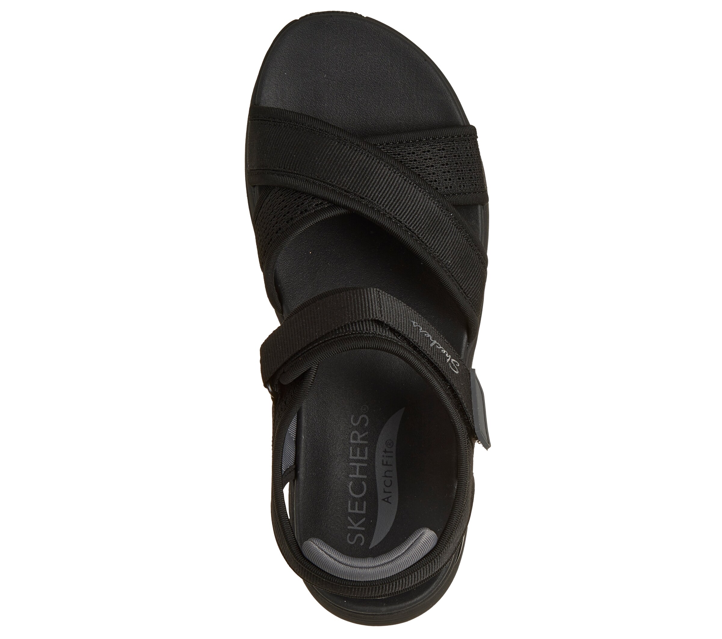 SKECHERS Sandale in Schwarz