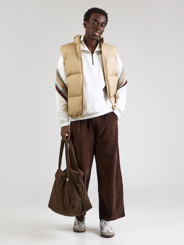 Kaotiko Sweatshirt 'WALKER SOCIETY' in Beige