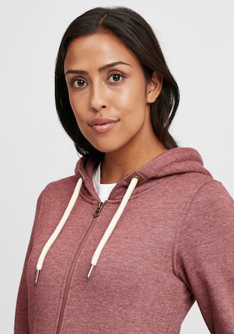 Oxmo Zip-Up Hoodie 'Vicky Straight-Zip' in Red