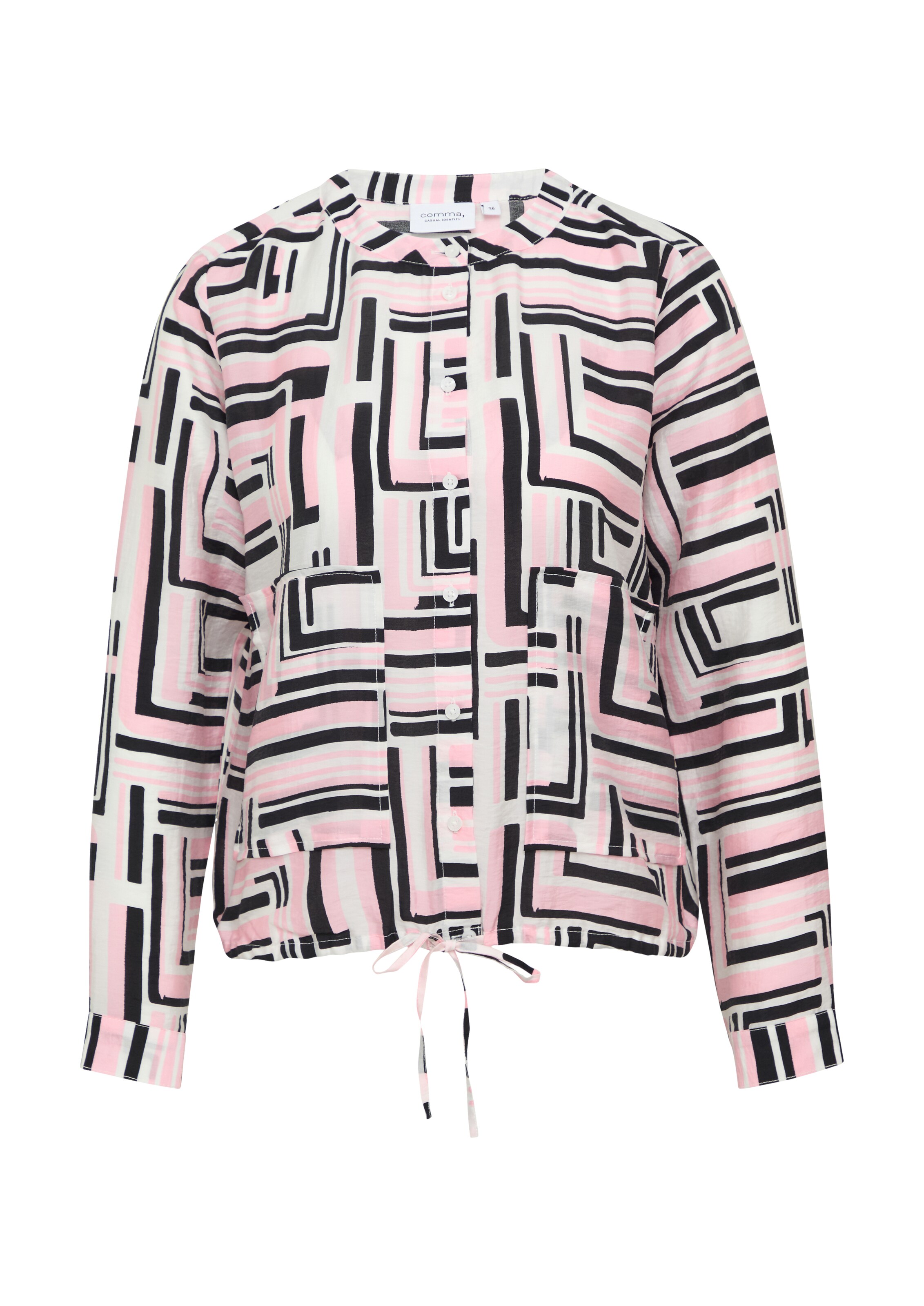 comma casual identity Bluse in Weiß: Vorderseite