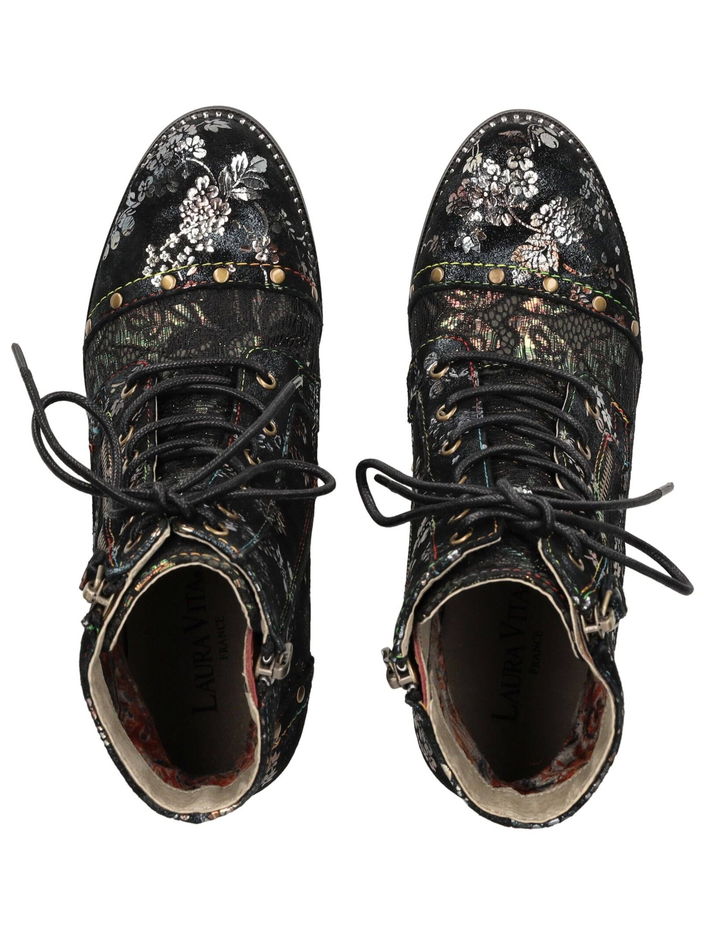 Bottines à lacets Laura Vita en noir
