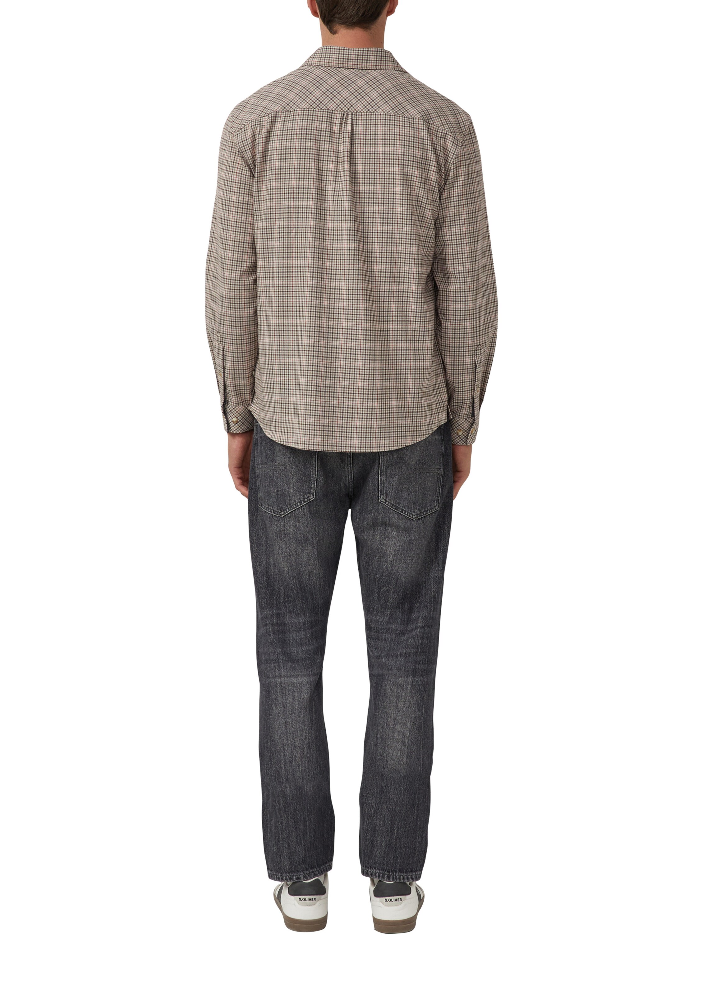 s.Oliver Средняя посадка Рубашка в Бежевый