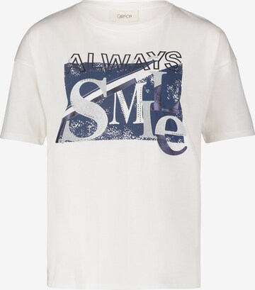 Cartoon Shirt in White: front