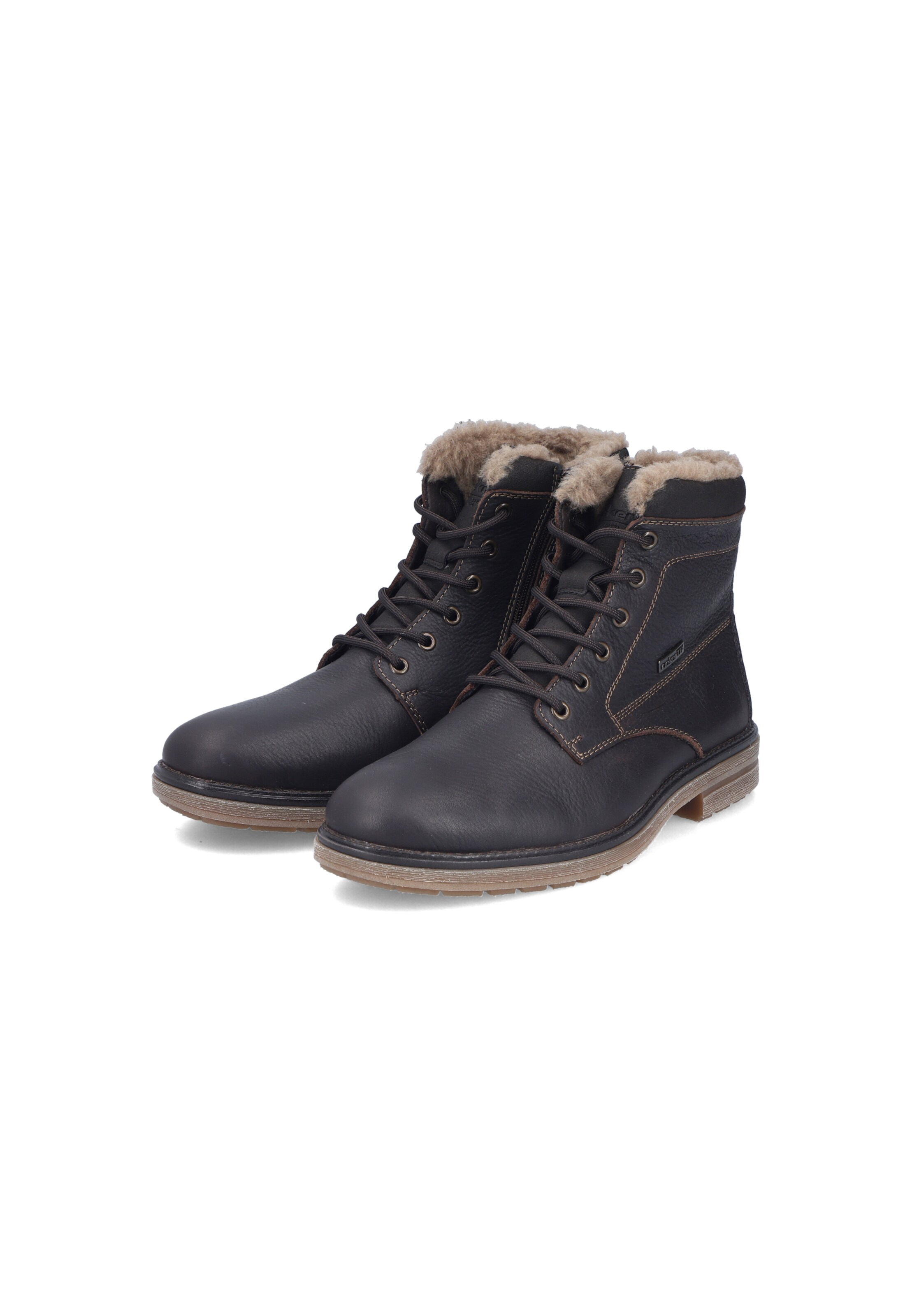 Bottes à lacets Rieker en marron