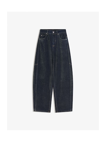 Barrel Jean Bershka en bleu : devant
