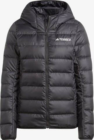 ADIDAS TERREX Outdoor Jacket in Black: front