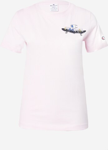 Champion Authentic Athletic Apparel T-Shirt in Pink: predná strana