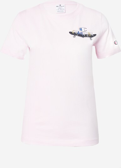 Champion Authentic Athletic Apparel T-Shirt in hellblau / rosa / rot / schwarz, Produktansicht